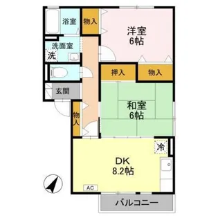 東雲館【2階】の間取り
