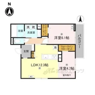 RETORIA瓦口WEST【3階】の間取り