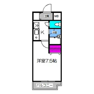 ベルデ堺東【1階】の間取り