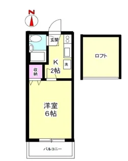 ハイツクリーネスト【1階】の間取り