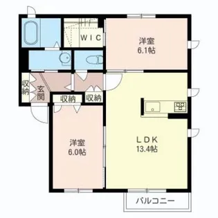 ロゼハウスI【2階】の間取り
