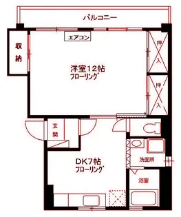 カーサ・ロゼオ【4階】の間取り