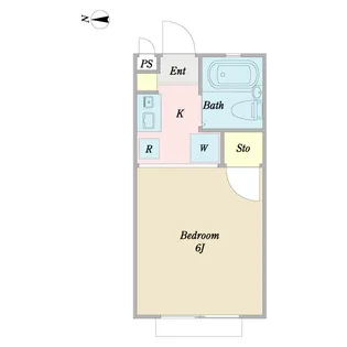 Cozy Hut【2階】の間取り