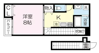 CASA白鳥【2階】の間取り