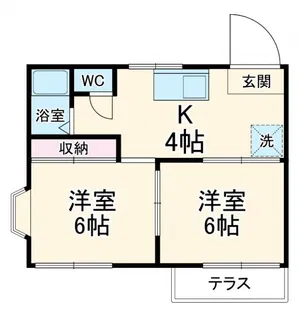 ベルフラットII【2階】の間取り