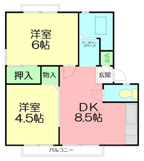 アーバン松が岡【2階】の間取り