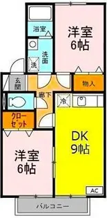 ヴェルデュール【2階】の間取り