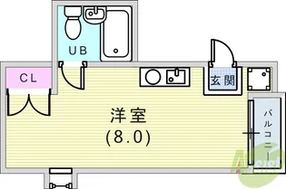 フォーラム王子公園【1階】の間取り
