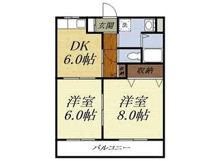マンションエテルナワコー【1階】の間取り