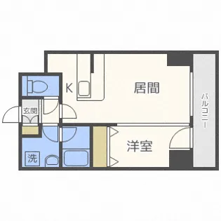 シティコート北1条【5階】の間取り