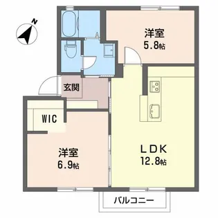 セントポーリアA【2階】の間取り