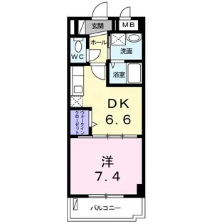 マンション ハイビスカス【4階】の間取り