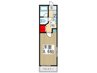 プランド-ル西川越A【2階】の間取り