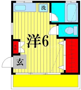 ヒューマンハイツ流山【2階】の間取り