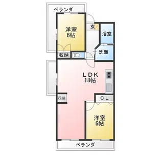 ポニーヒル長久手A棟【1階】の間取り