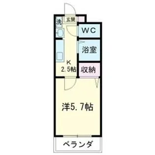 リエス上島A【3階】の間取り