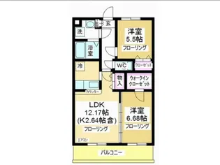 グラナート【3階】の間取り