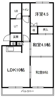 ノーランド山鼻【4階】の間取り