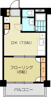 マンションニューライフ落合【1階】の間取り