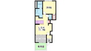 サニーシャンブル【1階】の間取り