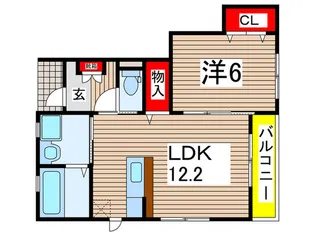 グランディアII【1階】の間取り