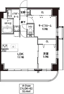 Grazia Kamata【4階】の間取り