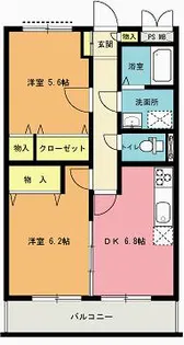 アヴェニュー北上尾II【2階】の間取り