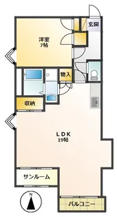 グラン・シャンボール【2階】の間取り