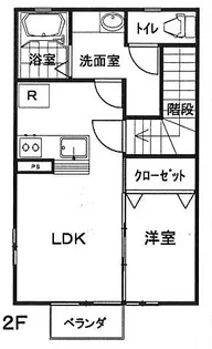 レジデンス105ヒルズ【2階】の間取り