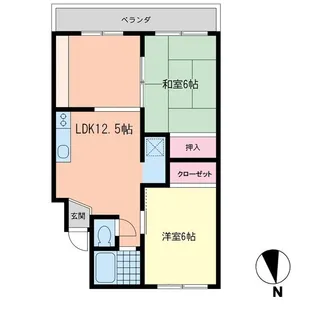 クレステート菅原【1階】の間取り