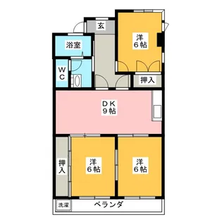 パークサイド宮東【4階】の間取り