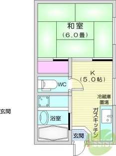 川原ビル【4階】の間取り