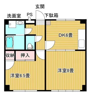 アーバンヒルズ中田【2階】の間取り