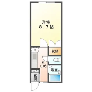 フルハウス浜田【2階】の間取り