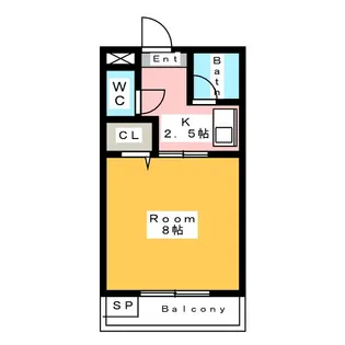 キャッスル・ミニ・M&M【3階】の間取り