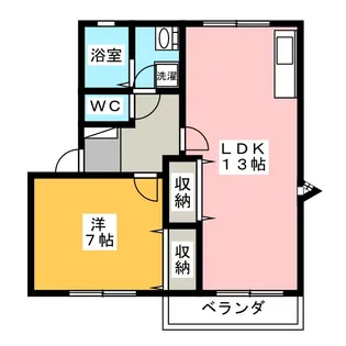 建穂小畑ハイツ A棟【2階】の間取り