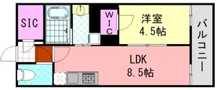 大阪府大阪市東住吉区杭全7【マンション】の間取り