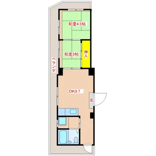 第一浜崎ビル【2階】の間取り