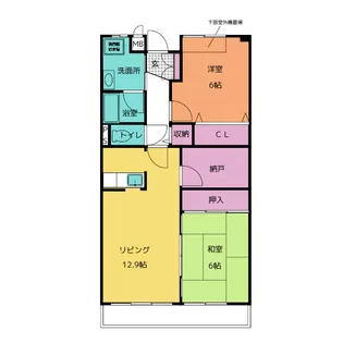 グランドパーク【3階】の間取り