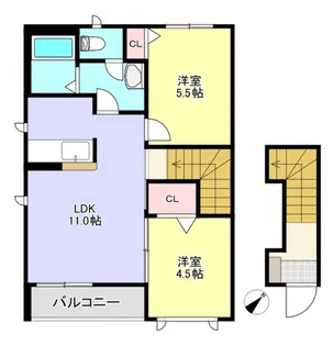 オランジュリー【2階】の間取り