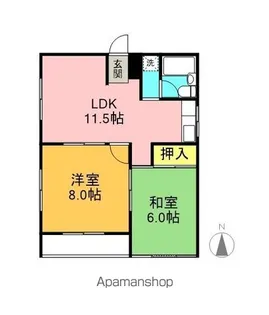 フォレストハイツ【2階】の間取り