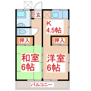 池田アパート【2階】の間取り