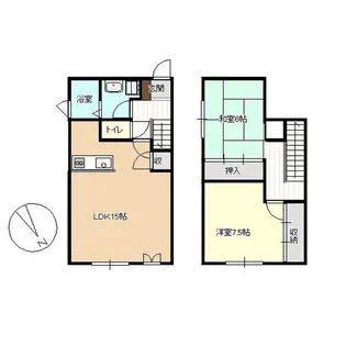 青森県青森市沖館4【一戸建】の間取り