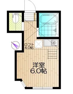 ユナイト・田浦マーク・へアリー【1階】の間取り