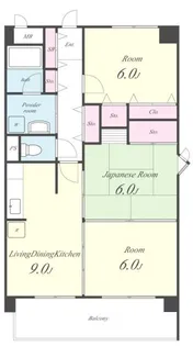 ラプラス新倉敷【2階】の間取り