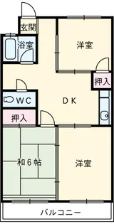 上浅田モンブランマンション【3階】の間取り