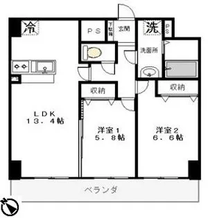 クラティオ【6階】の間取り