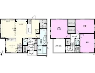 千葉県船橋市藤原7【一戸建】の間取り