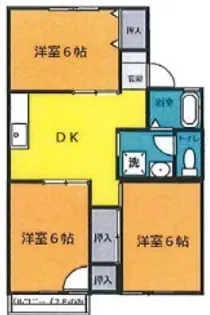 ユキボナールII【2階】の間取り