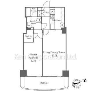 愛宕グリーンヒルズフォレストタワー【3階】の間取り